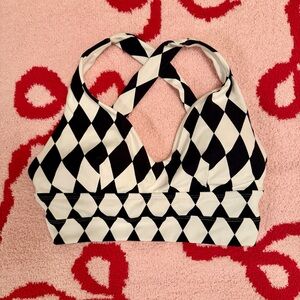 BuffBunny Black and White Sports Bra